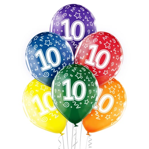 Gimtadienio balionai "10"