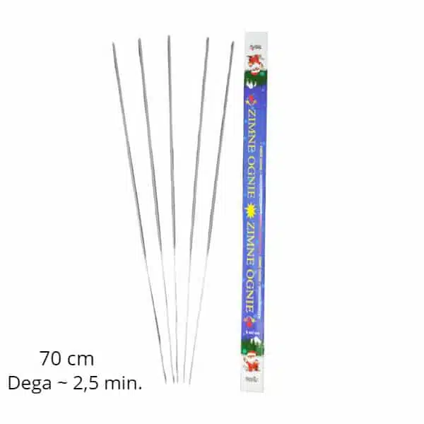 Bengališkos ugnelės 70 cm 5 vnt