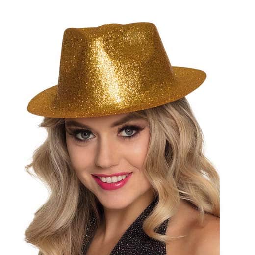 Blizganti skrybėlė (auksinė)