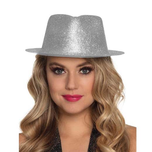 Blizganti skrybėlė (sidabrinė)