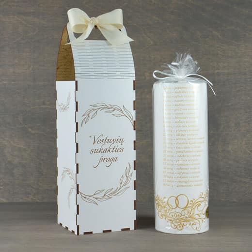 Žvakė "Vestuvių metinės" su dėžute