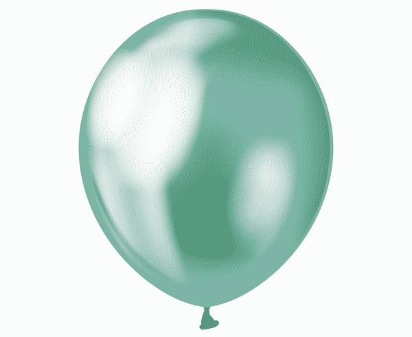 Žali platininiai chrominiai balionai