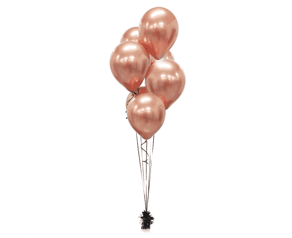 Platininio rožinio aukso chrominiai balionai