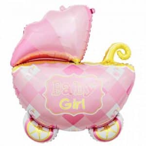 Folinis balionas "Baby girl" 60x60cm