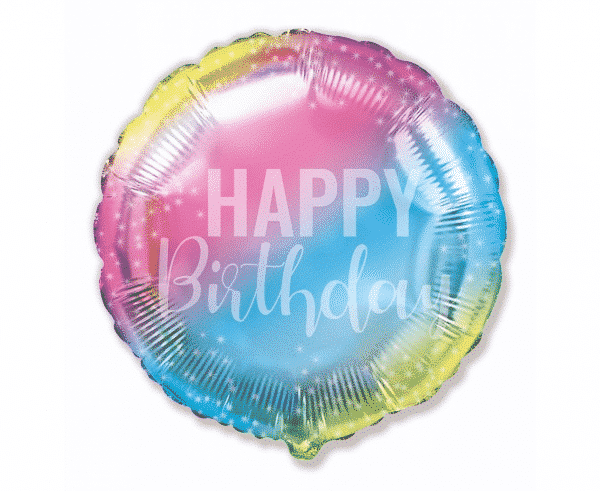 Folinis balionas "Happy Birthday" 18"
