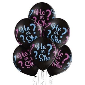 Guminiai balionai "He or She?" 12"/30cm/50vnt