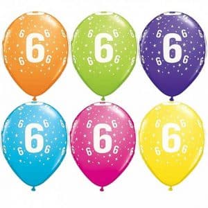 Gimtadienio balionai „6“