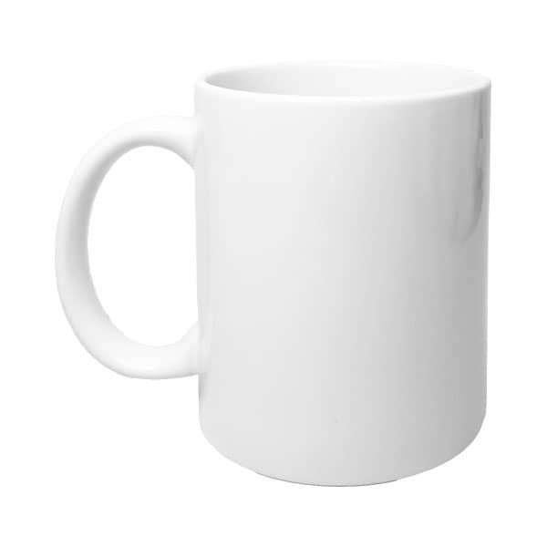 Baltas puodelis standartinis