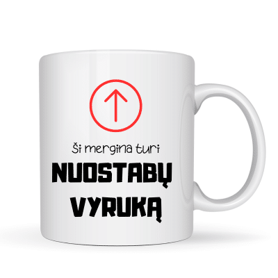 Puodelis su spauda Nuostabus vyrukas