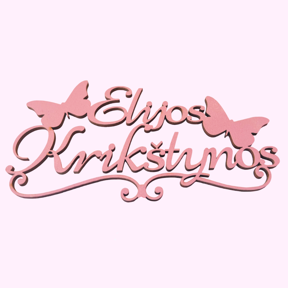 personalizuotas krikstynu torto smeigtukas vardas