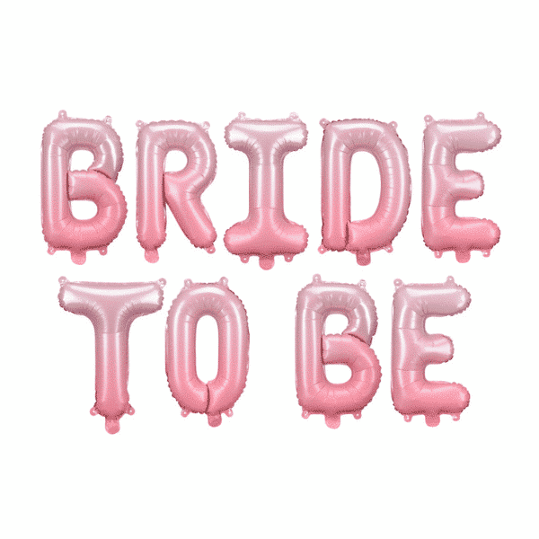 folinių balionų užrašas bride to be