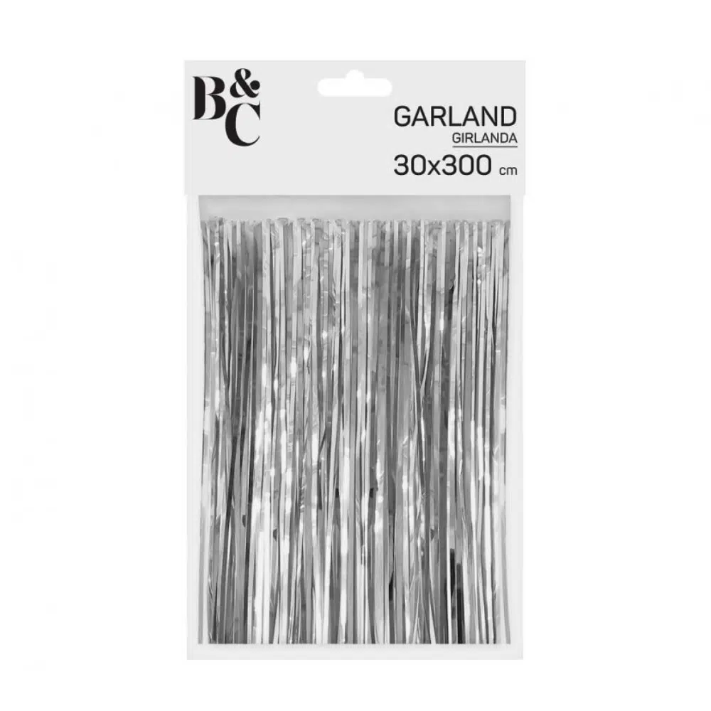 Dekoracija-girlianda Sidabriniai kutai